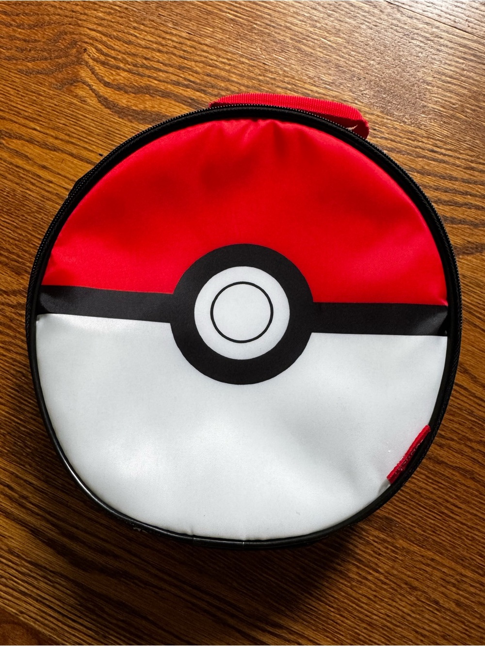 Pokemon Pokeball Thermos Insulated Lunch Bag Round Kids Lunch Box Red White